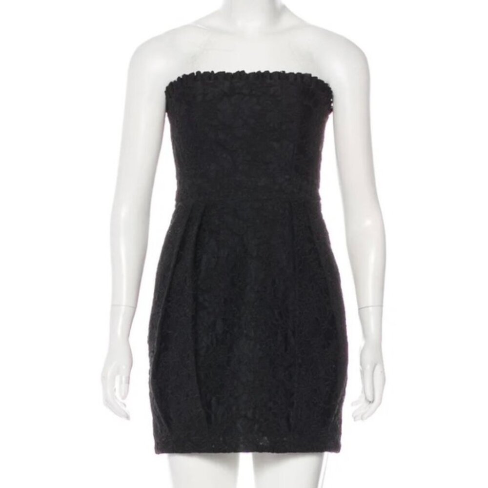 Alice + Olivia Lace Strapless Dress - Picture 8 of 8